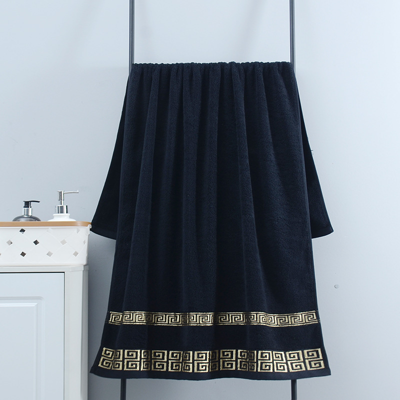 대형 목욕 타올 140x70cm 블랙 그린 화이트 블루 - Home Textiles Face Towel 리뷰 및 가격