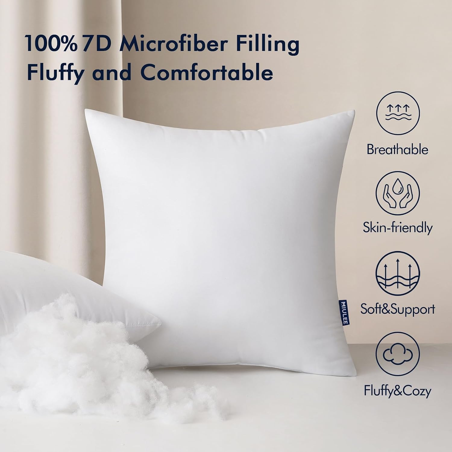 MIULEE 18x18인치 야외용 베개 속통, 방수 베 - Pillow Insert 18X18 리뷰 및 가격