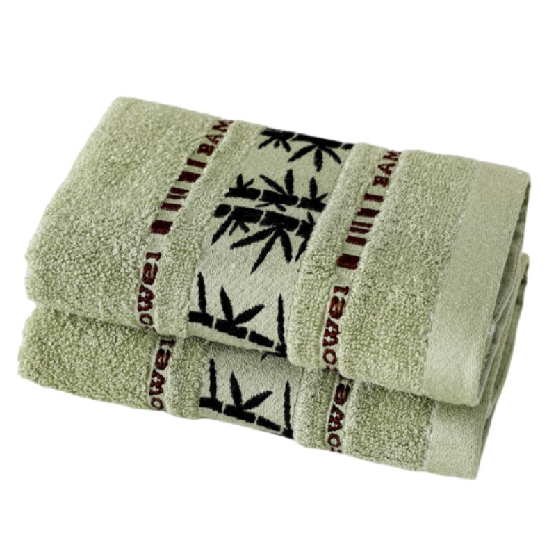 2pcs 수건 세트 대나무 섬유 목욕 핸드 페이스 타올 - Home Textiles Face Towel 리뷰 및 가격